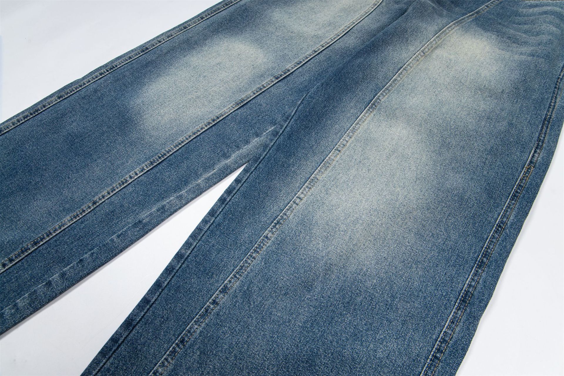 Japanese Brand American retro wide-leg loose men's curved jeans Size US 32 / EU 48 - 5 Thumbnail