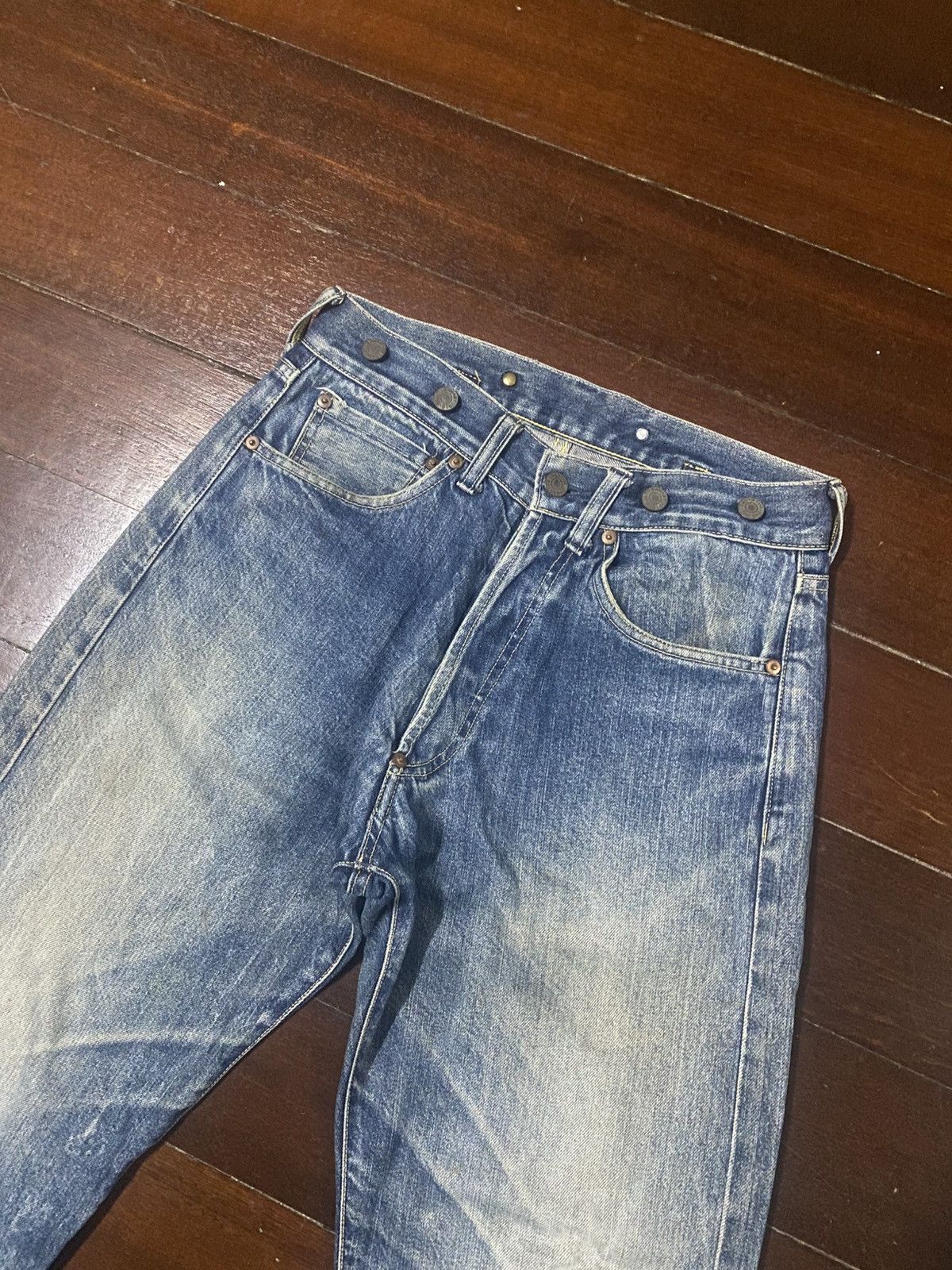 Kapital Vintage Studio D'artisan Selvedge Denim buckle back mud wash Size US 30 / EU 46 - 7 Thumbnail