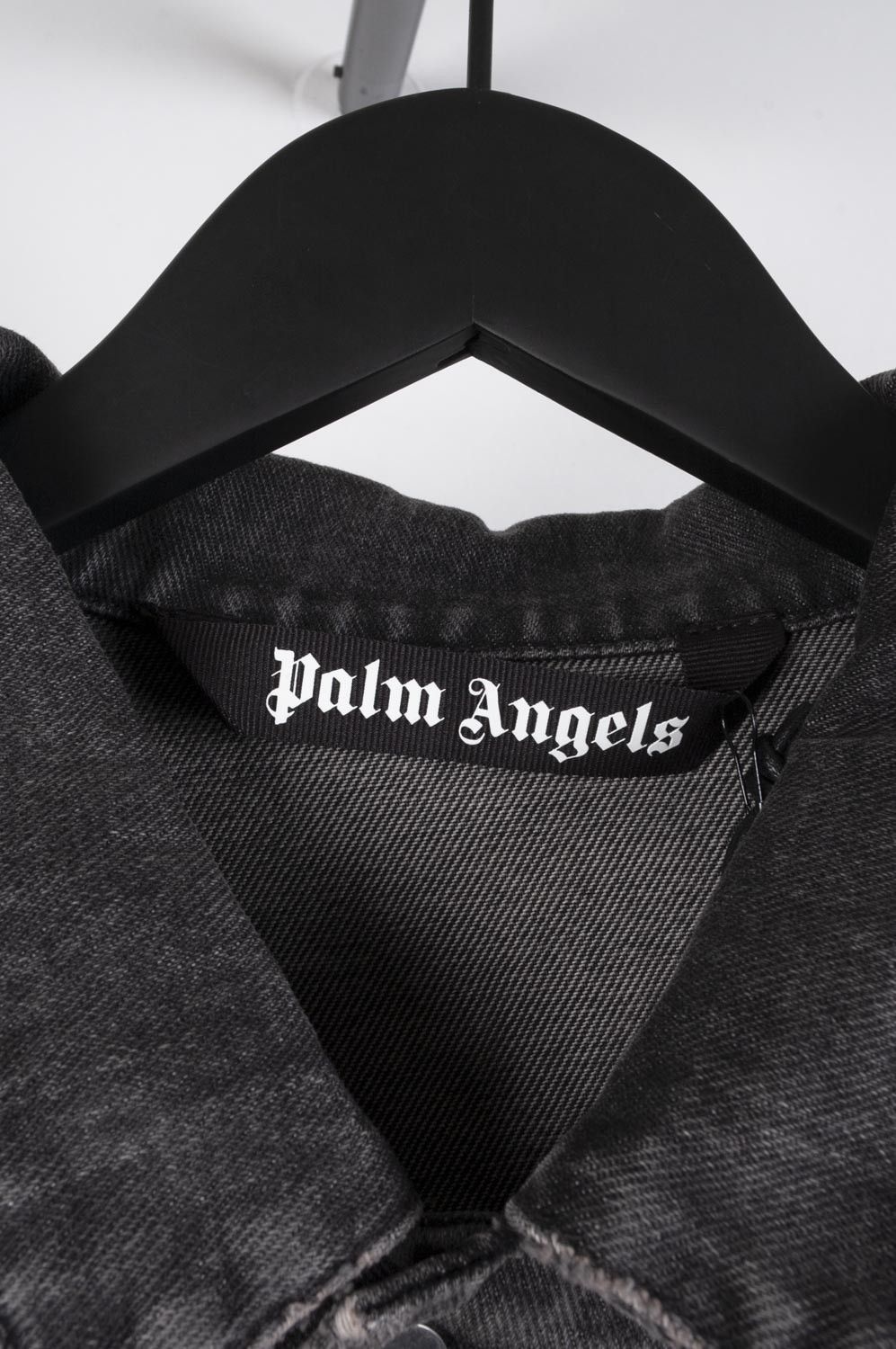 Palm Angels New Original Palm Angels Men Grey Denim Jacket Size M H3689 Size US M / EU 48-50 / 2 - 6 Thumbnail