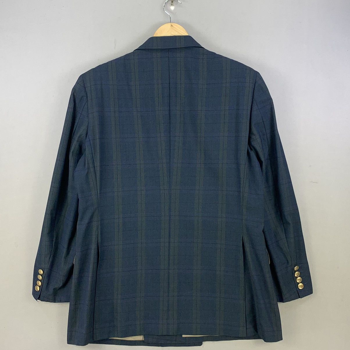Burberry Vintage Burberrys Plaid Double Breasted Blazer Coat Size L / US 10 / IT 46 - 2 Thumbnail