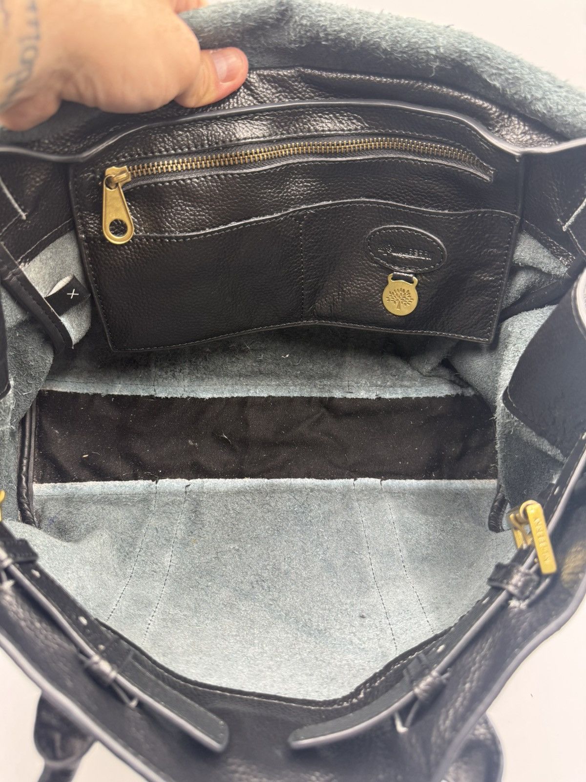 Mulberry Vintage Mulberry BlackLeather Bayswater Bag Made in England Size ONE SIZE - 12 Thumbnail