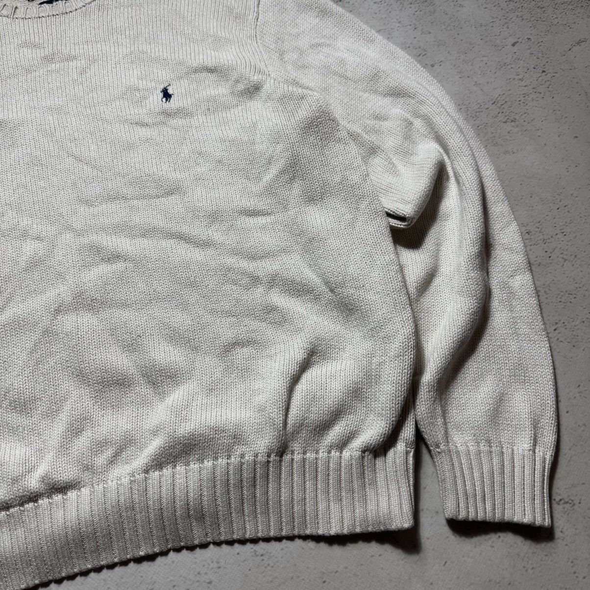 Polo Ralph Lauren vintage ralph lauren chunky knit sweater with big logo RRL Size US XL / EU 56 / 4 - 4 Thumbnail