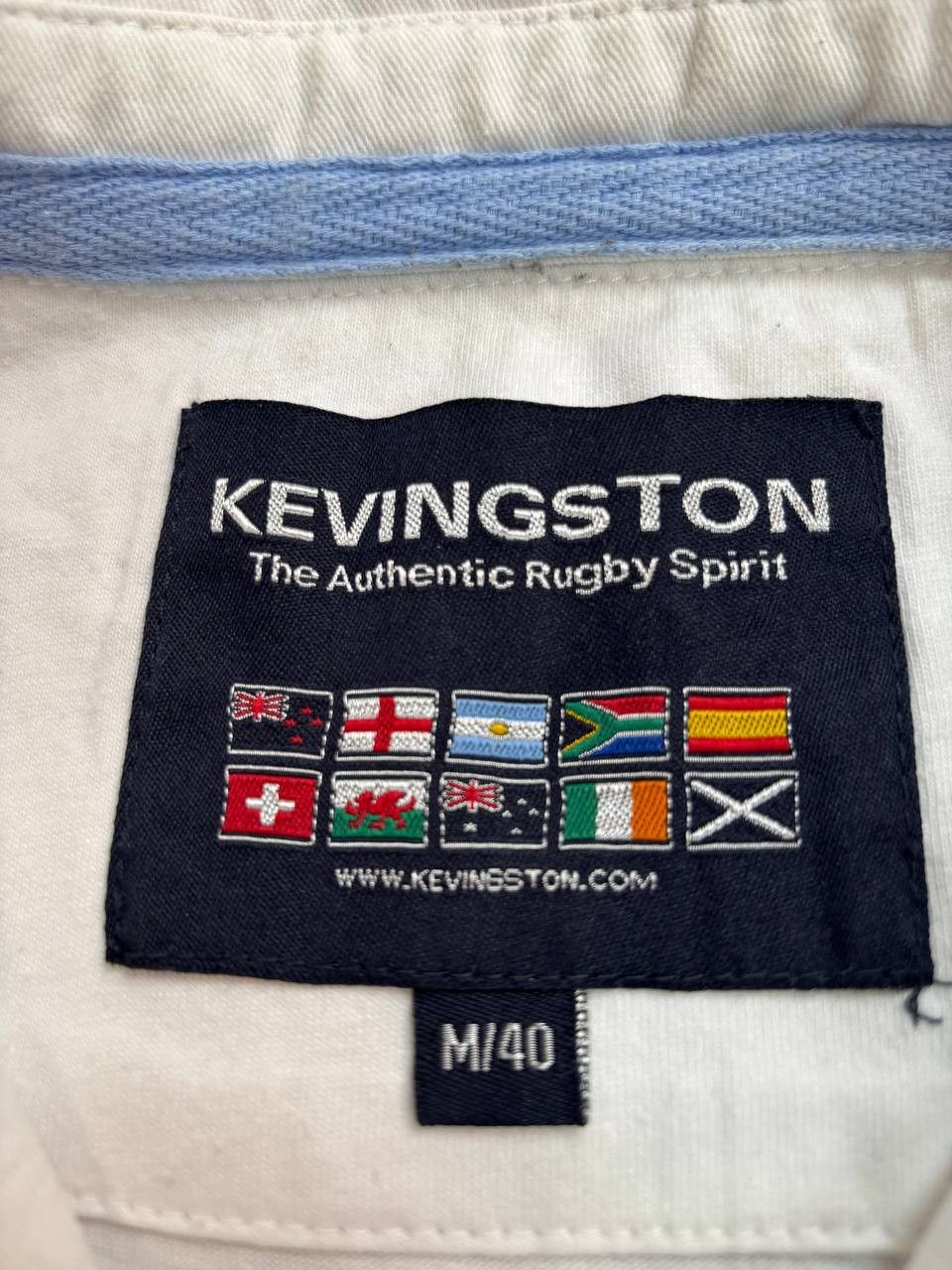 Vintage Kevingston Argentina Rugby Union Polo Shirt White Navy M Size US M / EU 48-50 / 2 - 3 Thumbnail