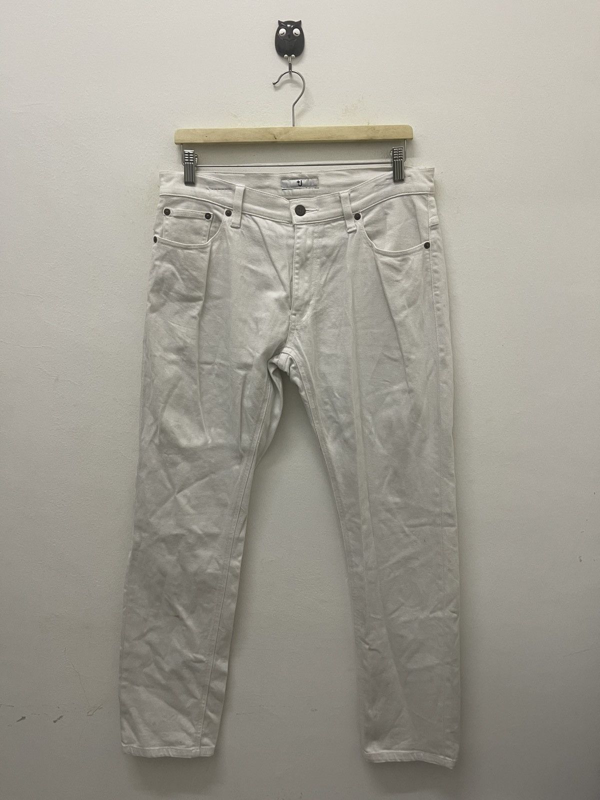 Jil Sander × Uniqlo Rare +J Jil Sander x Uniqlo Selvedge White Denim Size US 31 - 6 Thumbnail