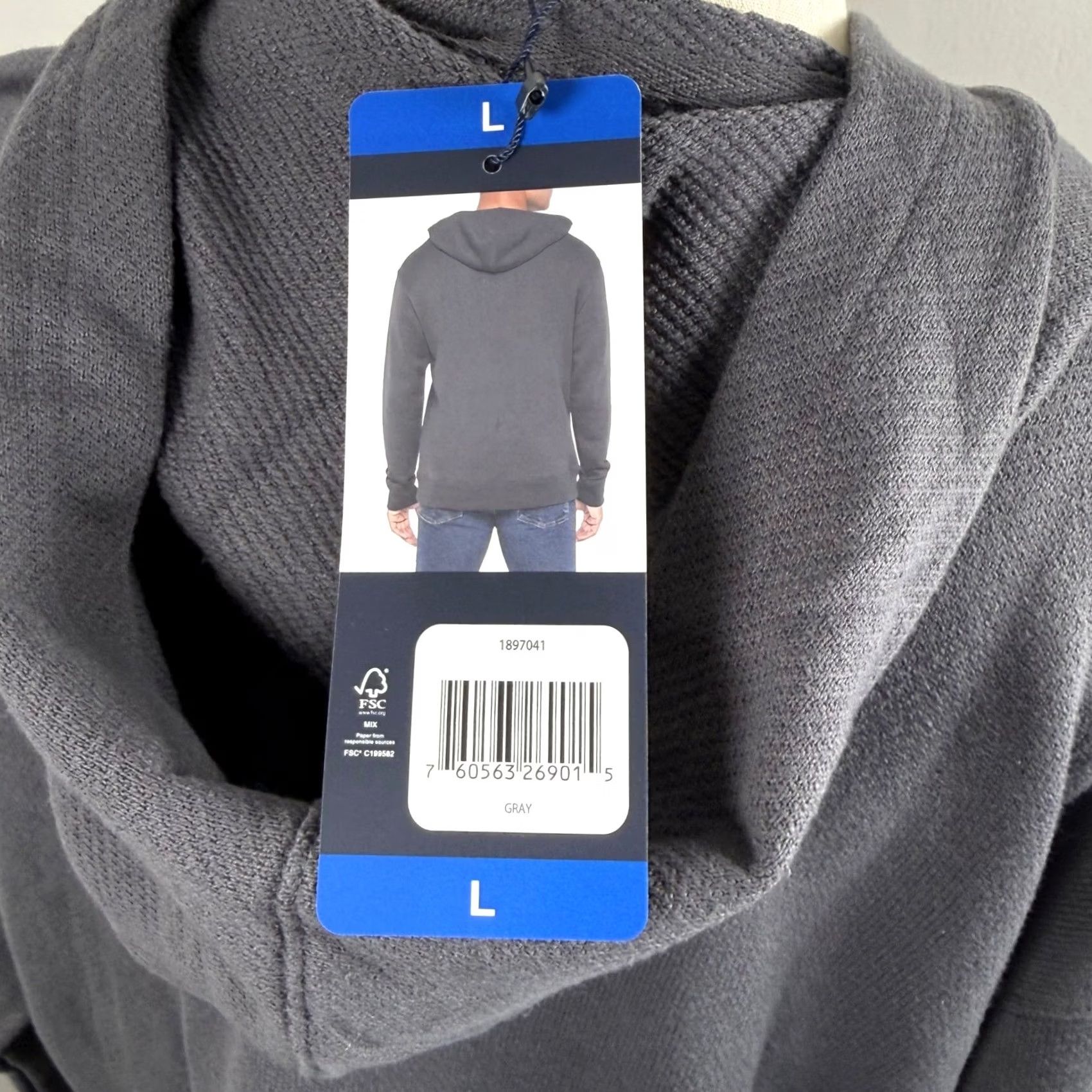 Gap Gap Hoodie Gray L Relaxed Knit Pullover Sweatshirt Men’s Size L NWT Size US L / EU 52-54 / 3 - 4 Thumbnail