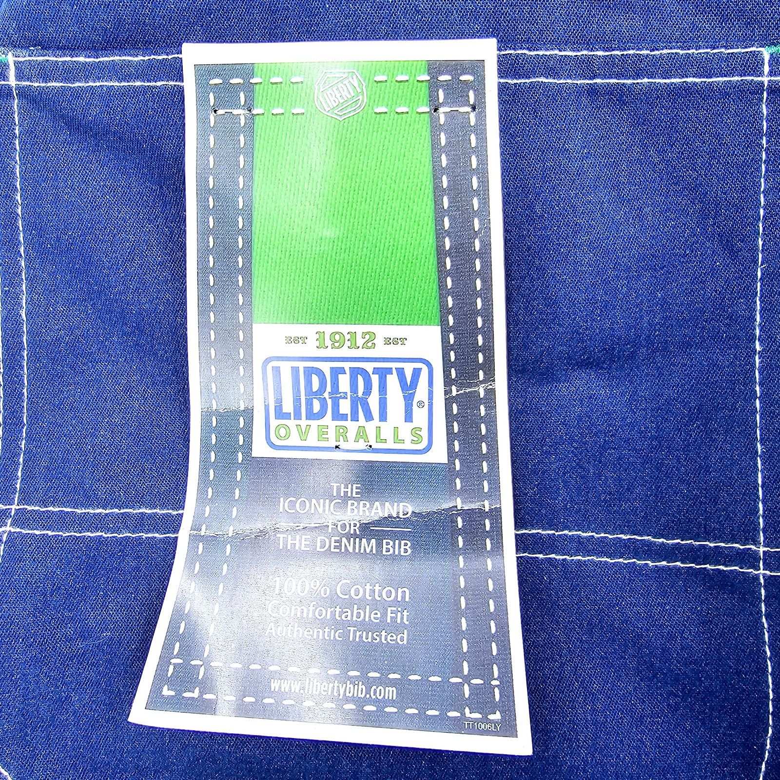 Liberty Liberty Bib Overalls Denim Dark Wash 100% Cotton 48x30 3225 Size US 44 / EU 60 - 6 Thumbnail