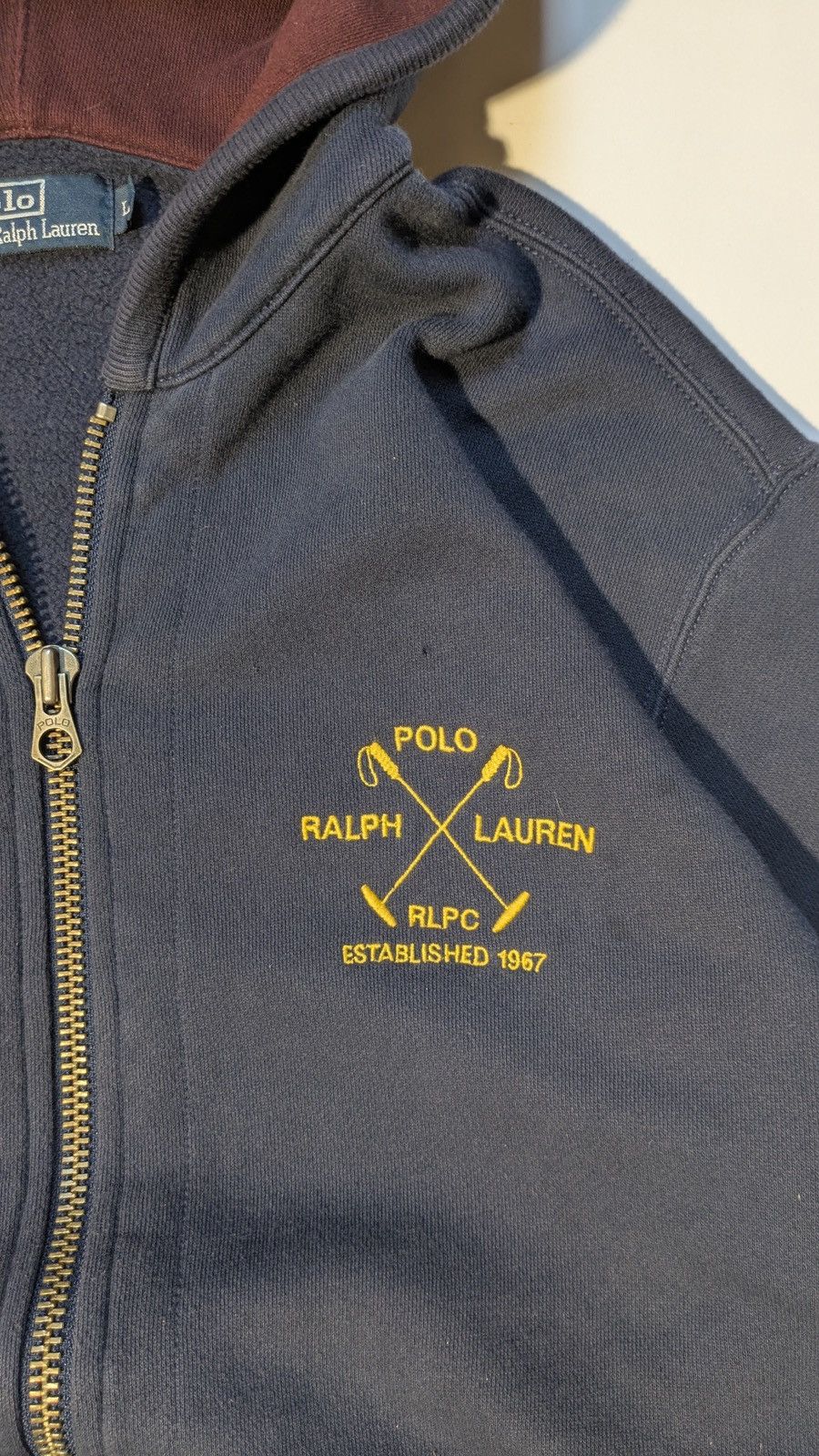 Polo Ralph Lauren Polo by Ralph Lauren “RLPC Established 1967” Zip Hoodie Size US L / EU 52-54 / 3 - 2 Thumbnail