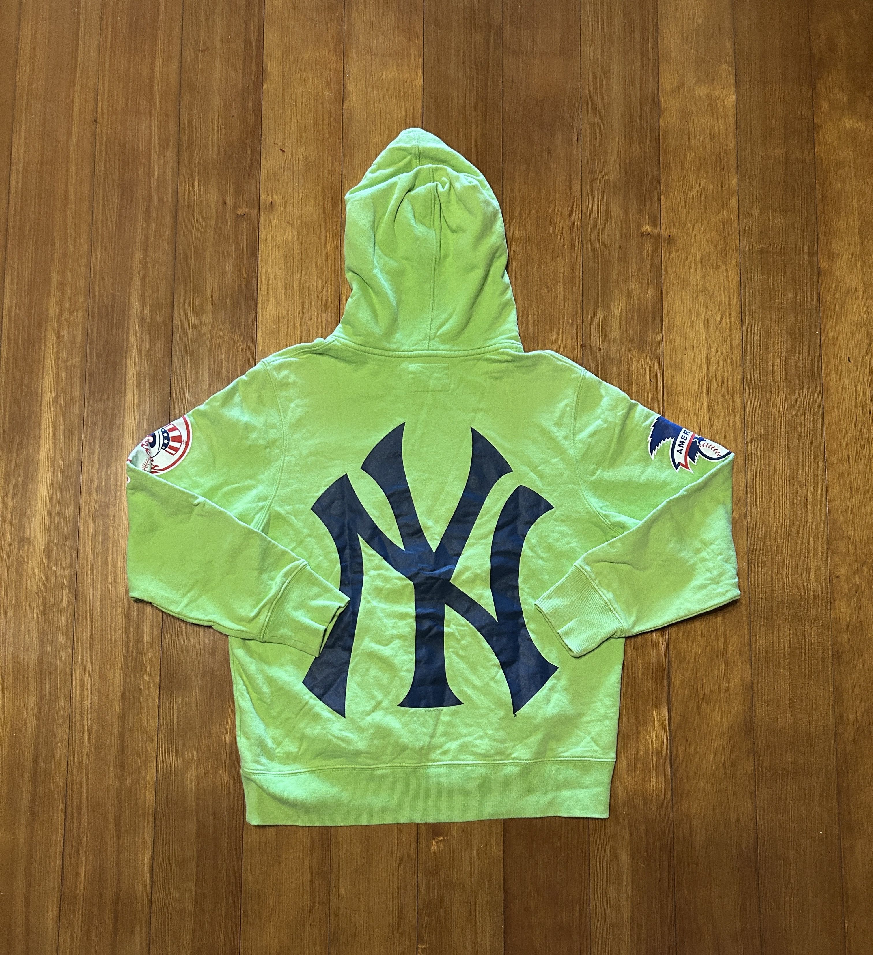 Supreme Supreme New York Yankees Green Pullover Hoodie Size US S / EU 44-46 / 1 - 2 Thumbnail