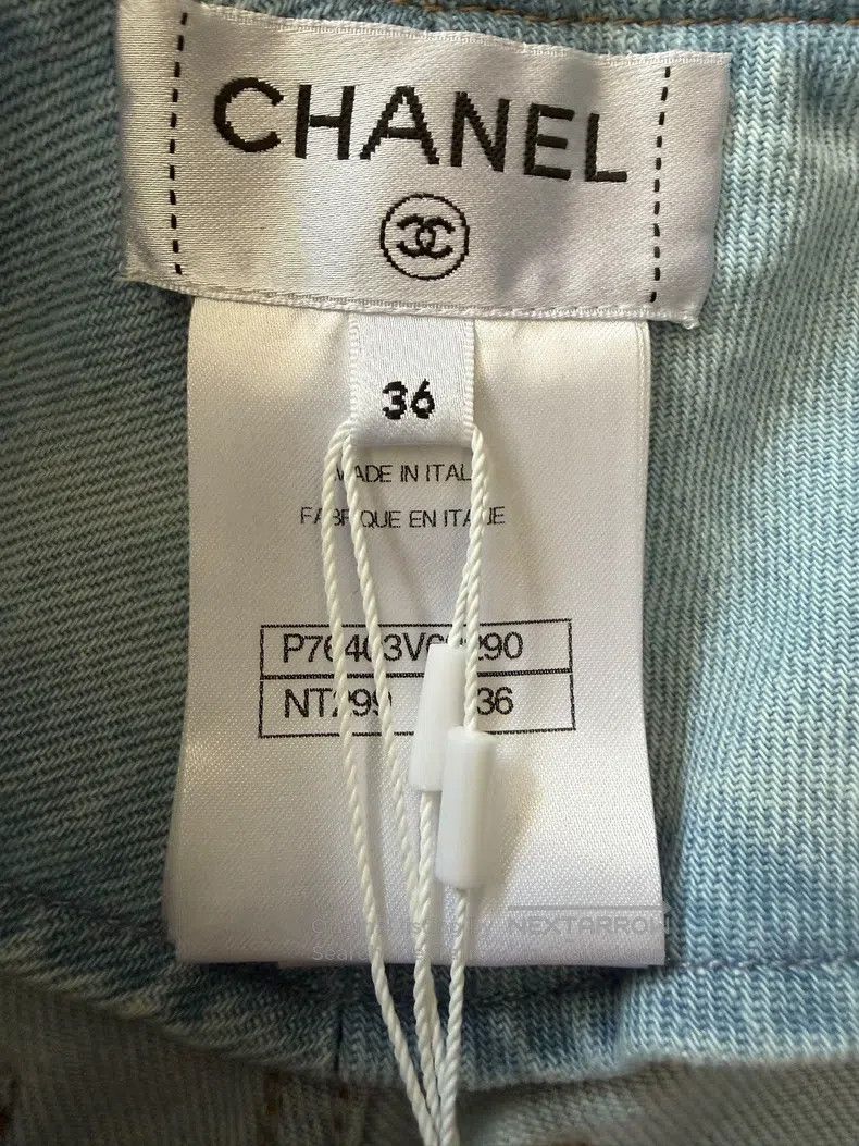 Chanel Chanel Pink and blue gradient denim shorts Size 24" / US 00 / IT 34 - 3 Thumbnail