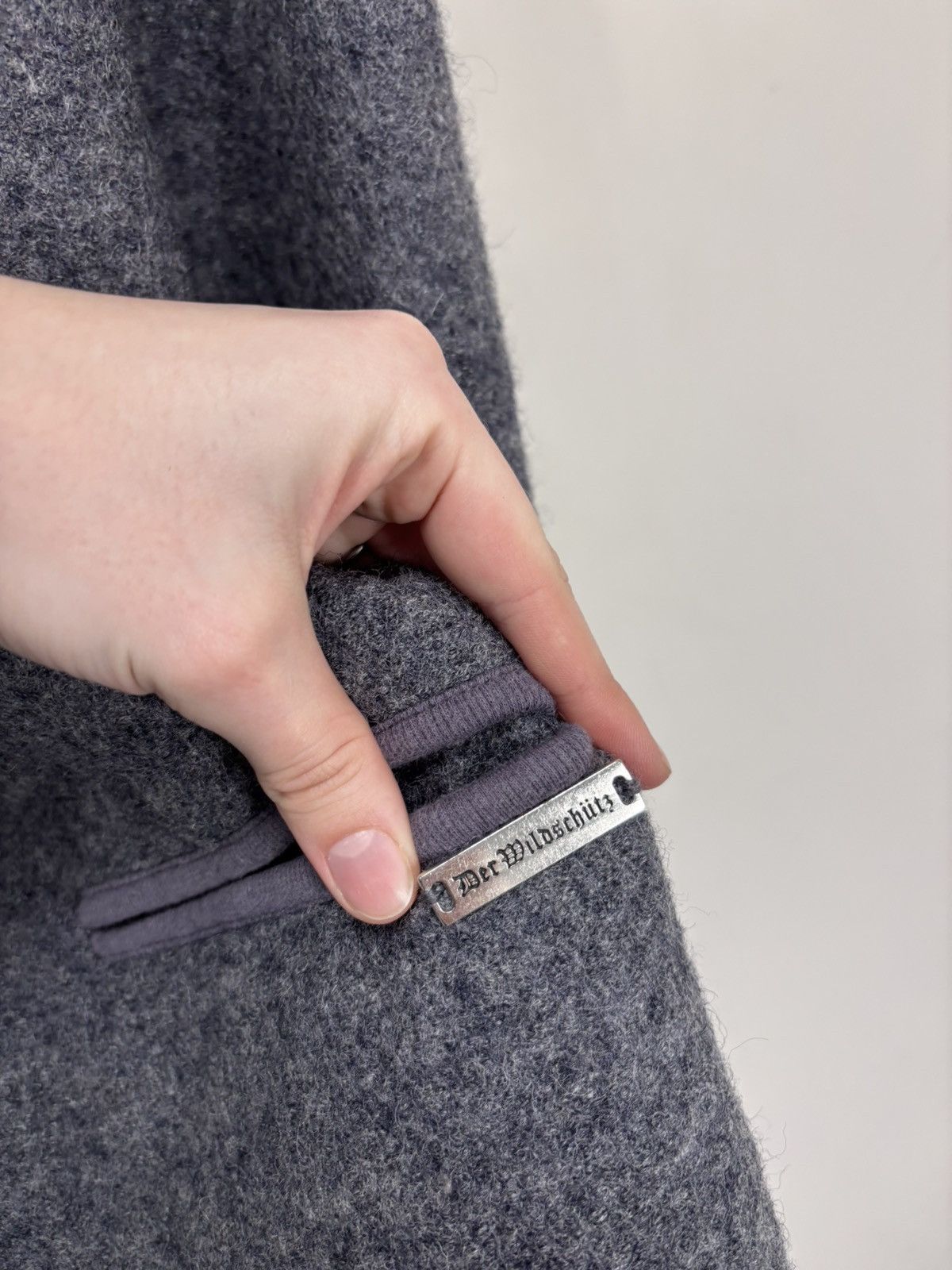 Other Vintage Der Wildschutz Trachten Grey Wool Cardigan Jacket Size L / US 10 / IT 46 - 8 Thumbnail