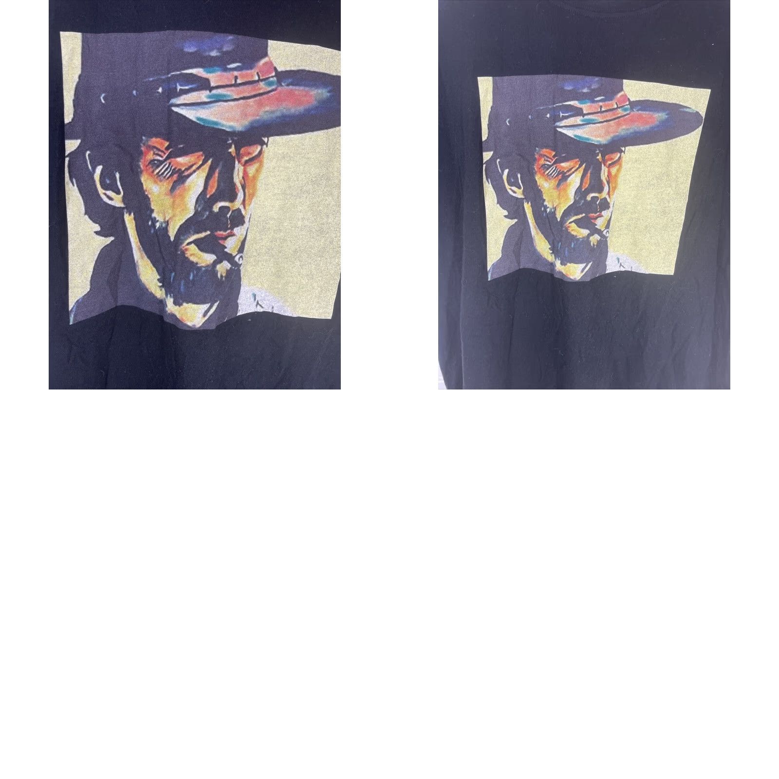 Vintage Clint Eastwood T Shirt Large Black Crew Neck Short Sleeve Men 100 Cotton Size US L / EU 52-54 / 3 - 10 Thumbnail