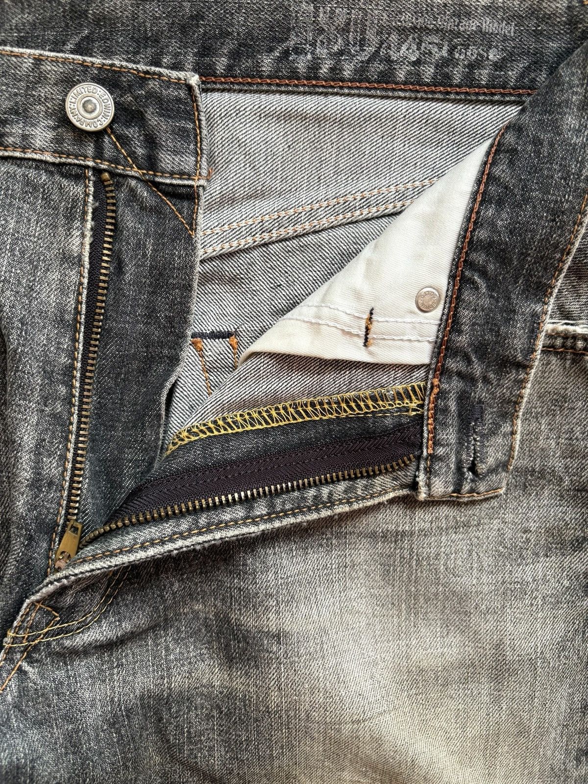 Edwin × Japanese Brand × Kapital Exclusive Vintage Edwin Mud Wash Distressed Rip Baggy Jean Size US 30 / EU 46 - 9 Thumbnail