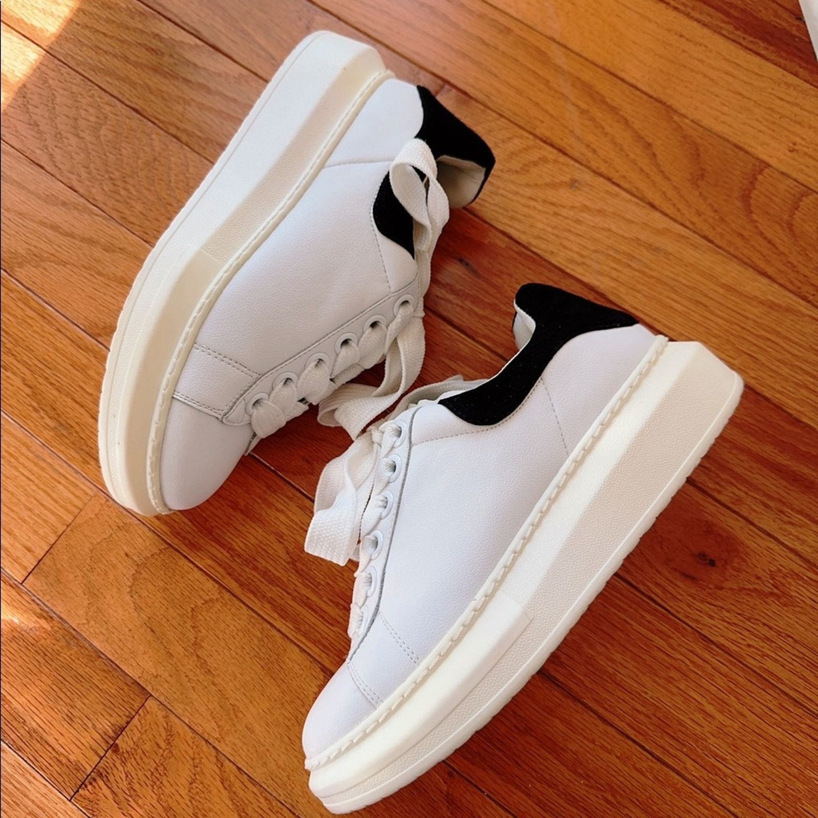 Steve Madden Steven Madden Leather Platform Sneakers Women's 5M Size US 5 / IT 35 - 11 Thumbnail