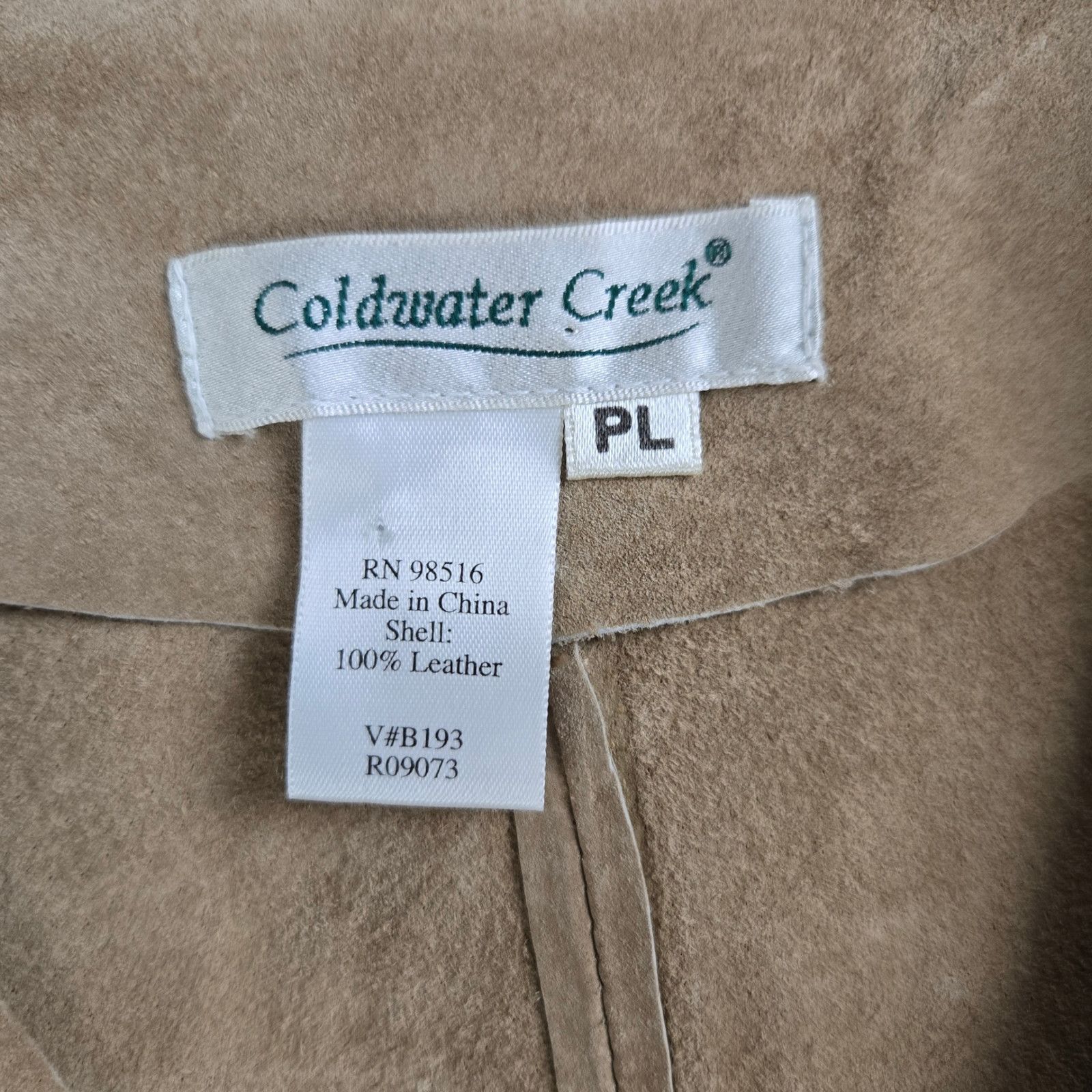 Coldwater Creek Vintage Tan Eyelet Western Leather Jacket Size Large Petite Size L / US 10 / IT 46 - 7 Thumbnail
