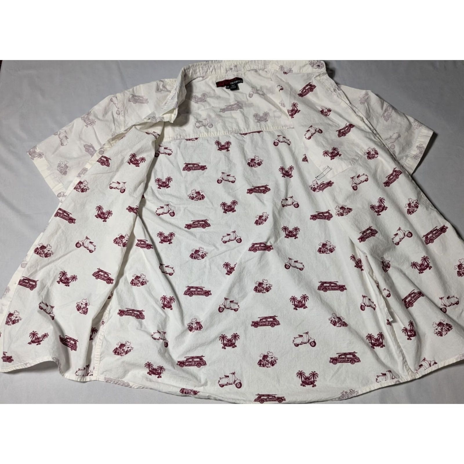 Off-White DISTORTION Men Shirt 2XL Cotton Off-White Moped Scooters Surfboard Reverse Print Shirt Size US XXL / EU 58 / 5 - 3 Thumbnail