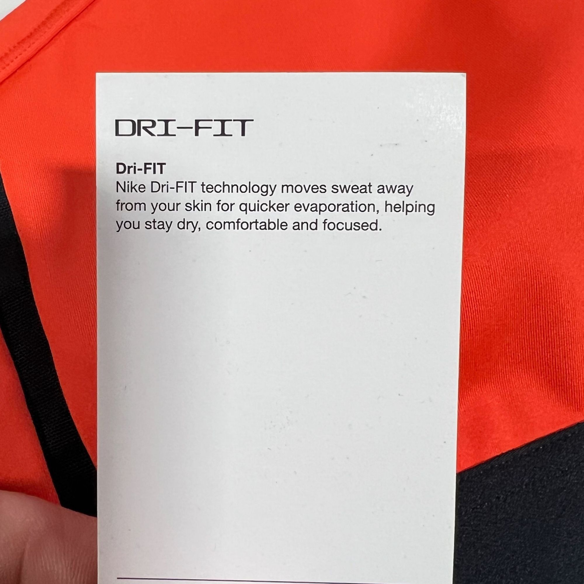 Nike NIKE Dri-FIT Sports Bra Light Support Womens XXL Orange & Bl Size ONE SIZE - 4 Thumbnail