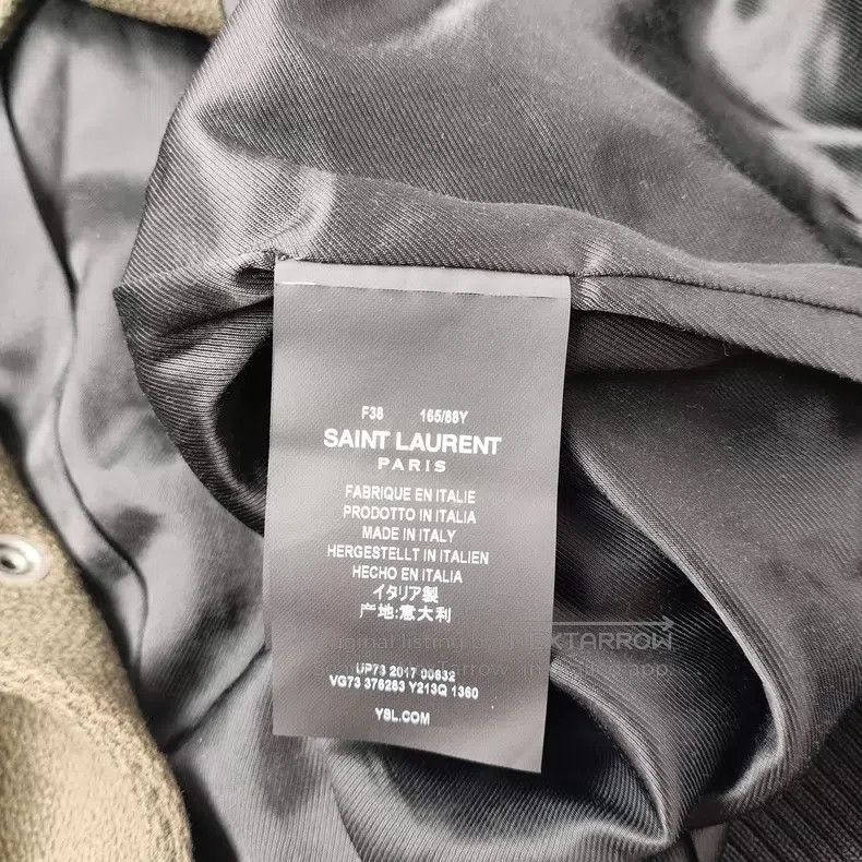 Saint Laurent Paris Saint Laurent Paris Wool and Leather Baseball Jacket i Size XS / US 0-2 / IT 36-38 - 3 Thumbnail