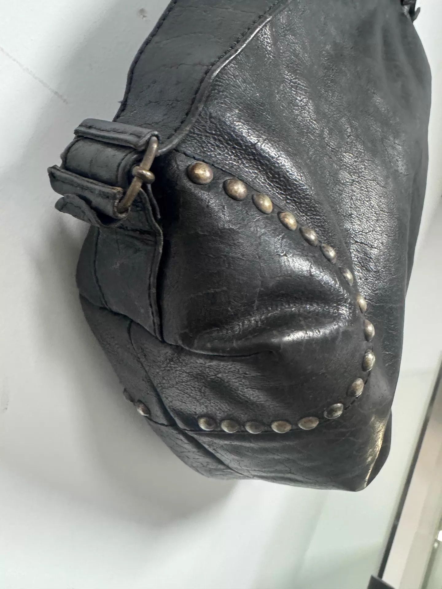 Other HTC Vintage Waxed Cowhide Large Tote Bag Size ONE SIZE - 3 Thumbnail