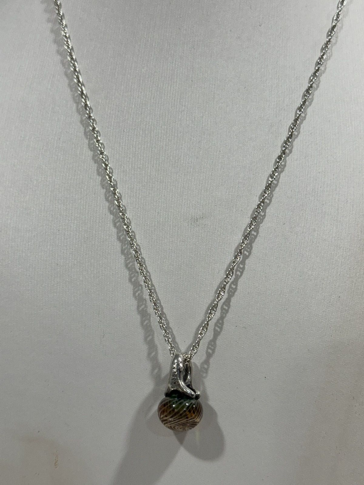 Sterling Silver Trollbeads 925 Necklace w/ Handcrafted Murano Glass Bead Size ONE SIZE - 5 Thumbnail
