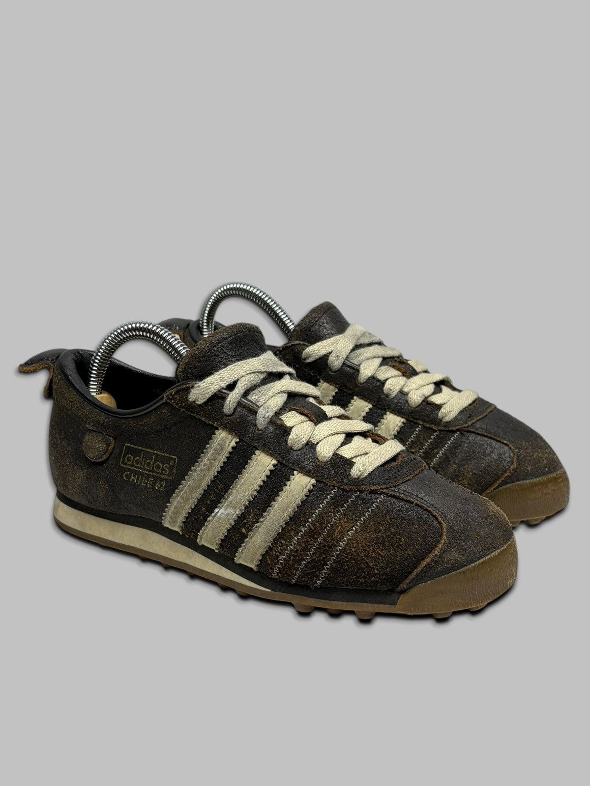 Adidas 2008 Adidas Chile 62 Low Top Leather Sneakers Shoes Brown Size US 5 / EU 37 - 3 Thumbnail