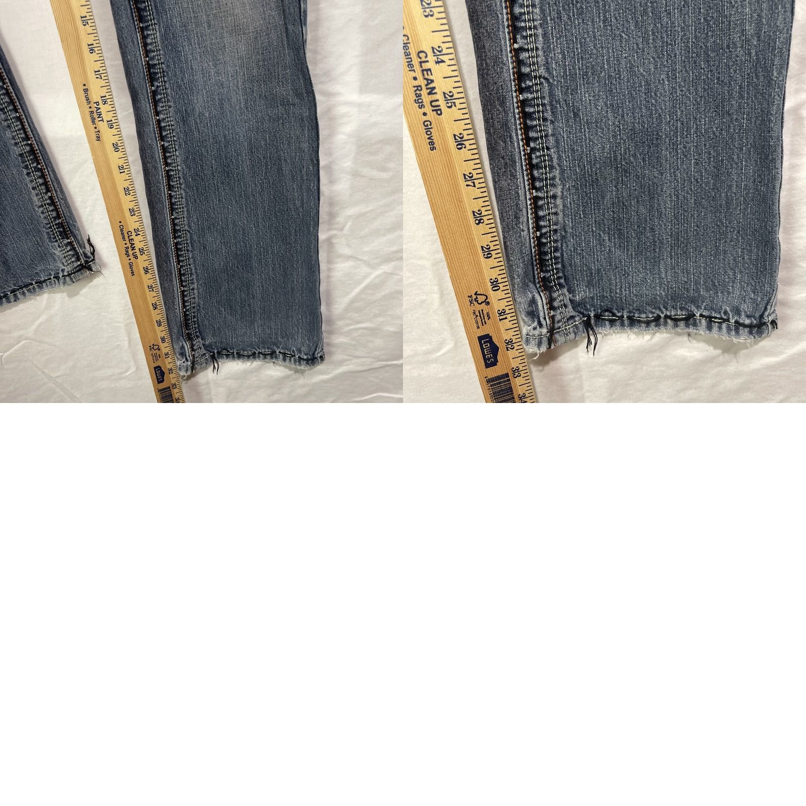 Vintage Laguna Beach Jeans Mens 32 Skull Button Stitched Blue Denim Distressed Zip Flat Jeans Distressed Skull 5-Pocket Men Size US 32 / EU 48 - 11 Thumbnail