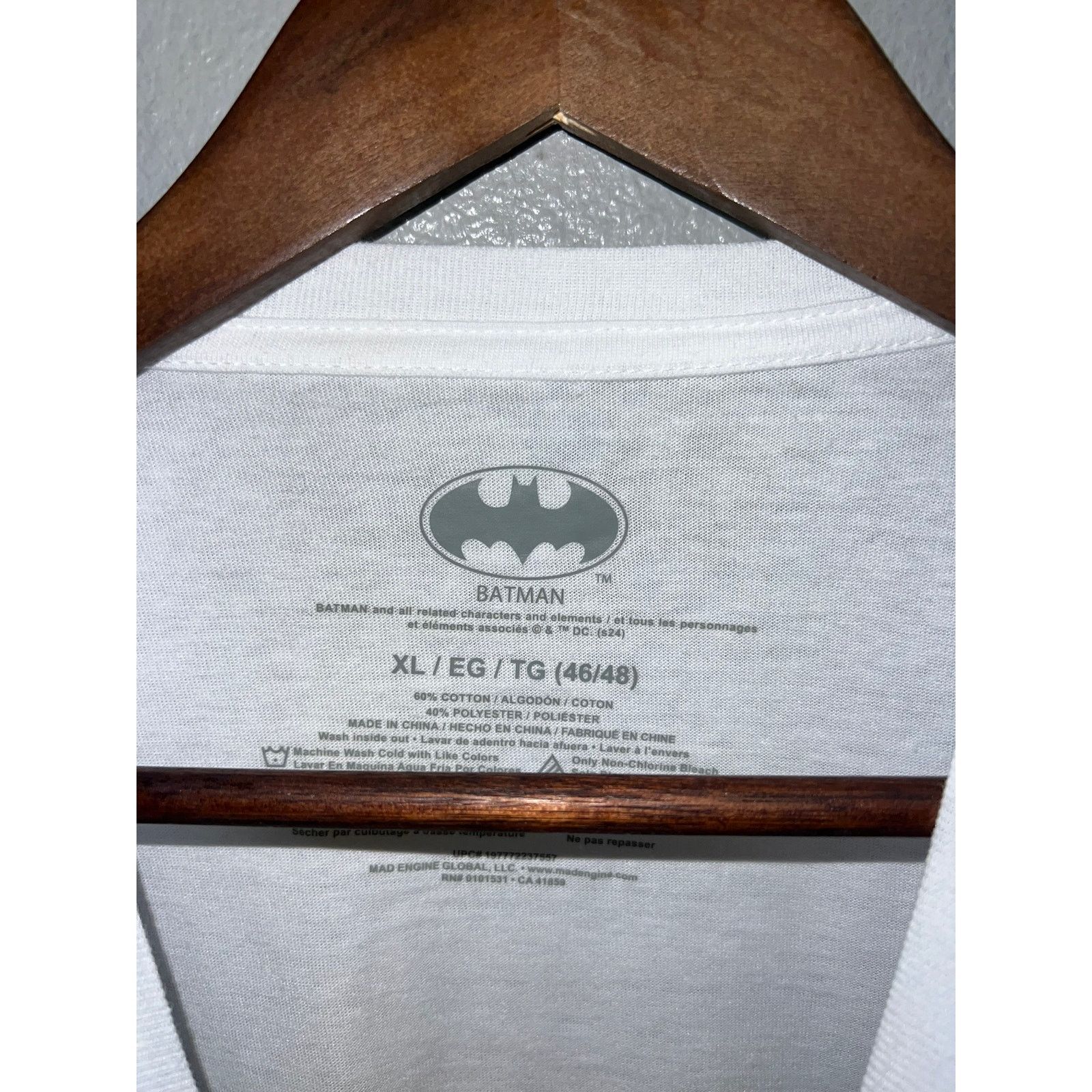 Vintage Batman The Joker Shirt White Movie Tee Halloween NWT XL Size US XL / EU 56 / 4 - 5 Thumbnail