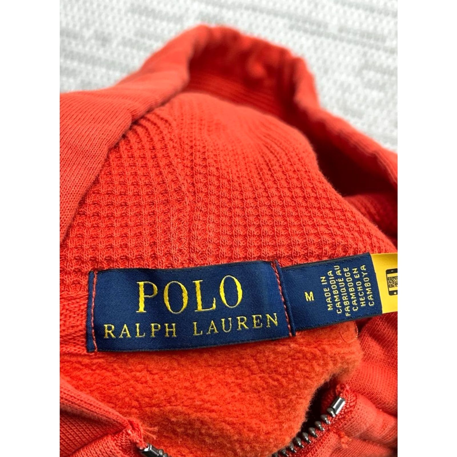 Polo Ralph Lauren Polo Ralph Lauren Hoodie Mens M Red Cotton Knit Full Zip Sweater, Crew Neck, Regular Fit, Winter Fall Spring, Solid, Knit, Shirt? Size M / US 6-8 / IT 42-44 - 3 Thumbnail
