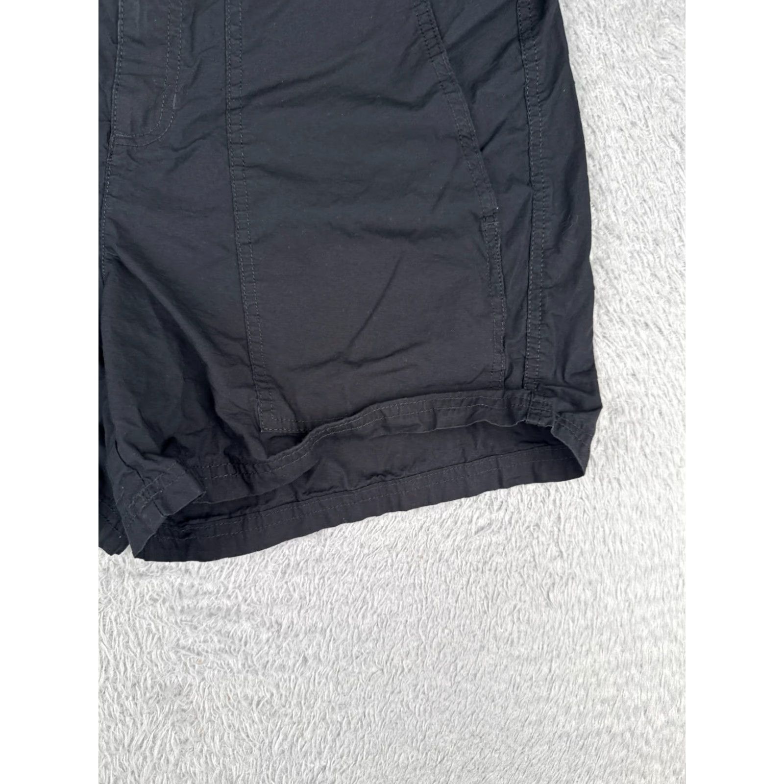 Vintage Columbia Shorts Women 10 Black Holly Hideaway Washed Out 100% Cotton 32x5 Size 32" / US 10 / IT 46 - 2 Thumbnail