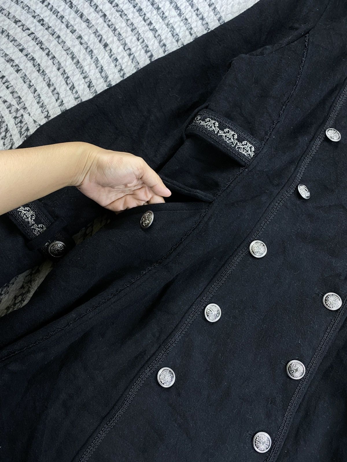 Le Grande Bleu (L.G.B.) Vintage Ozz Croce Punk Bondage Jacket Size M / US 6-8 / IT 42-44 - 9 Thumbnail