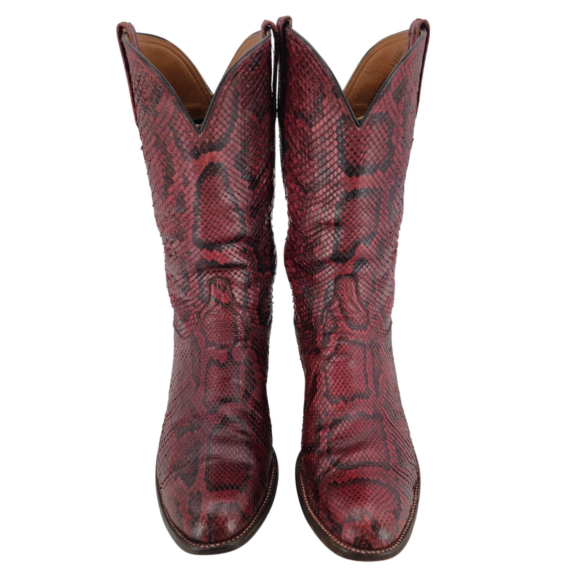 Lucchese Lucchese San Antonio Full Burmese Python Mens 11.5D Cowboy Size US 11.5 / EU 44-45 - 4 Thumbnail