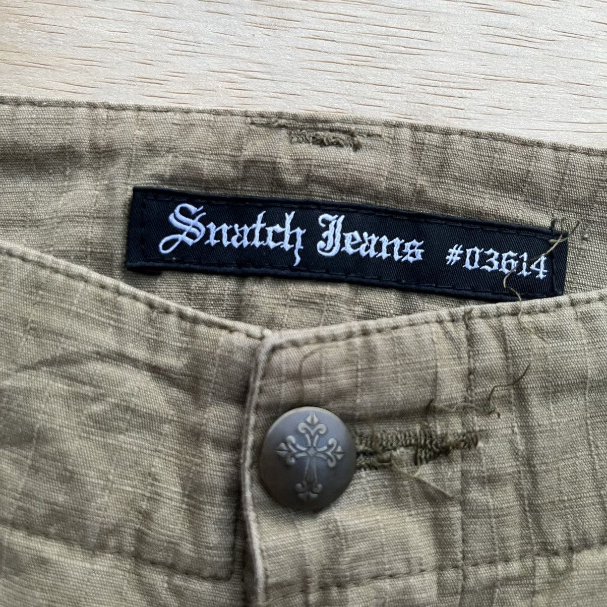 Japanese Brand SNATCH JEANS #03614 VINTAGE CARGO Y2K like GOA JAPAN Size 30" / US 8 / IT 44 - 5 Thumbnail