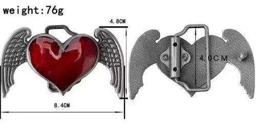 Other Red Angel Heart belt buckle ( no belt ) Size ONE SIZE - 4 Thumbnail