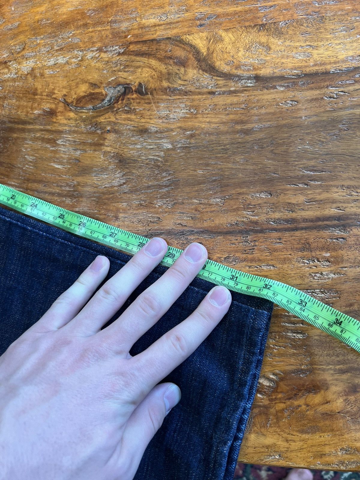 Japan Blue Okayama Denim ODJB019 18OZ. "SIDERITE SLUB" SELVEDGE JEANS Size US 31 - 8 Thumbnail