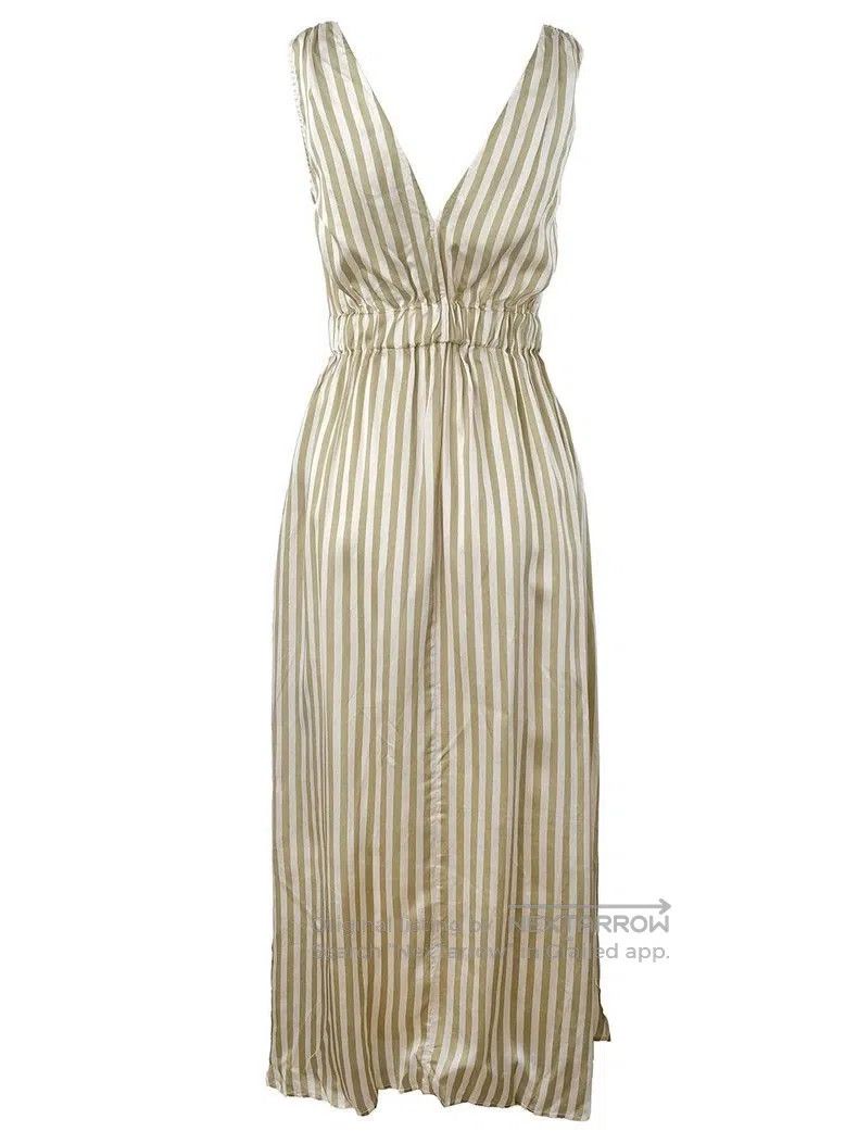 Brunello Cucinelli Brunello Cucinelli Silk Striped Dress XS. Size US XS / EU 42 / 0 - 2 Thumbnail