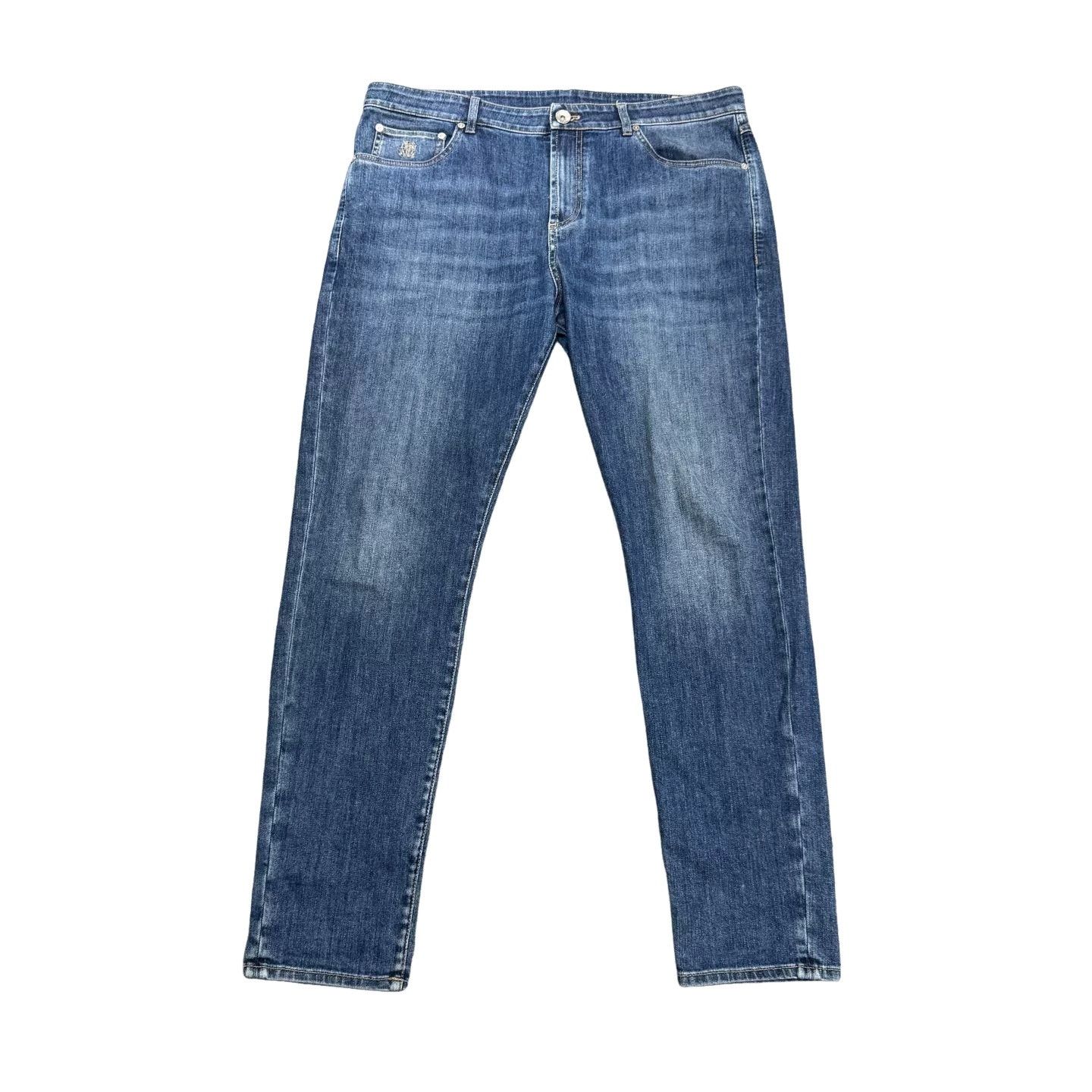 Brunello Cucinelli Brunello Cucinelli Embroidered Pocket Jeans Size 38 Size US 38 / EU 54 - 1 Thumbnail