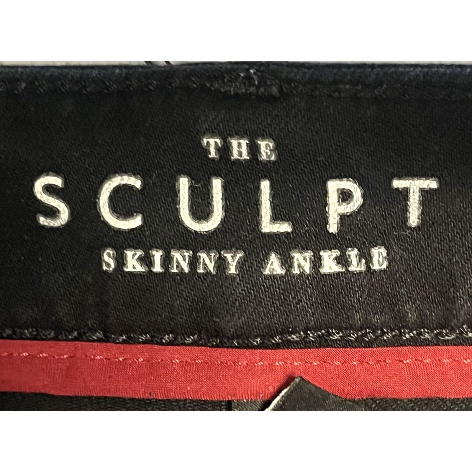 Vintage The Sculpt Fit Women’s Black Ankle Jeans Size 10 Skinny Slim Dark Wash Jeans Women size 10 Size 32" / US 10 / IT 46 - 7 Thumbnail