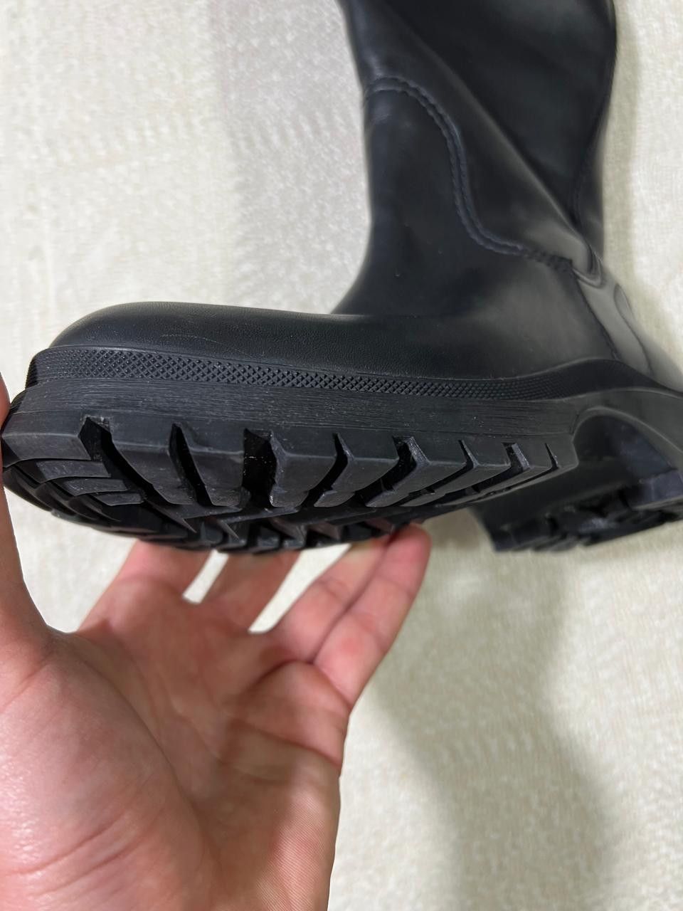Prada Rare Prada F/W 18 runway nylon gaiters leather boots Size US 6 / IT 36 - 17 Thumbnail