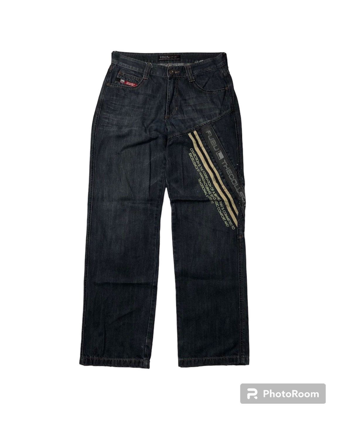 image of Fubu Baggy Denim Pants in Blue, Men's (Size 31)