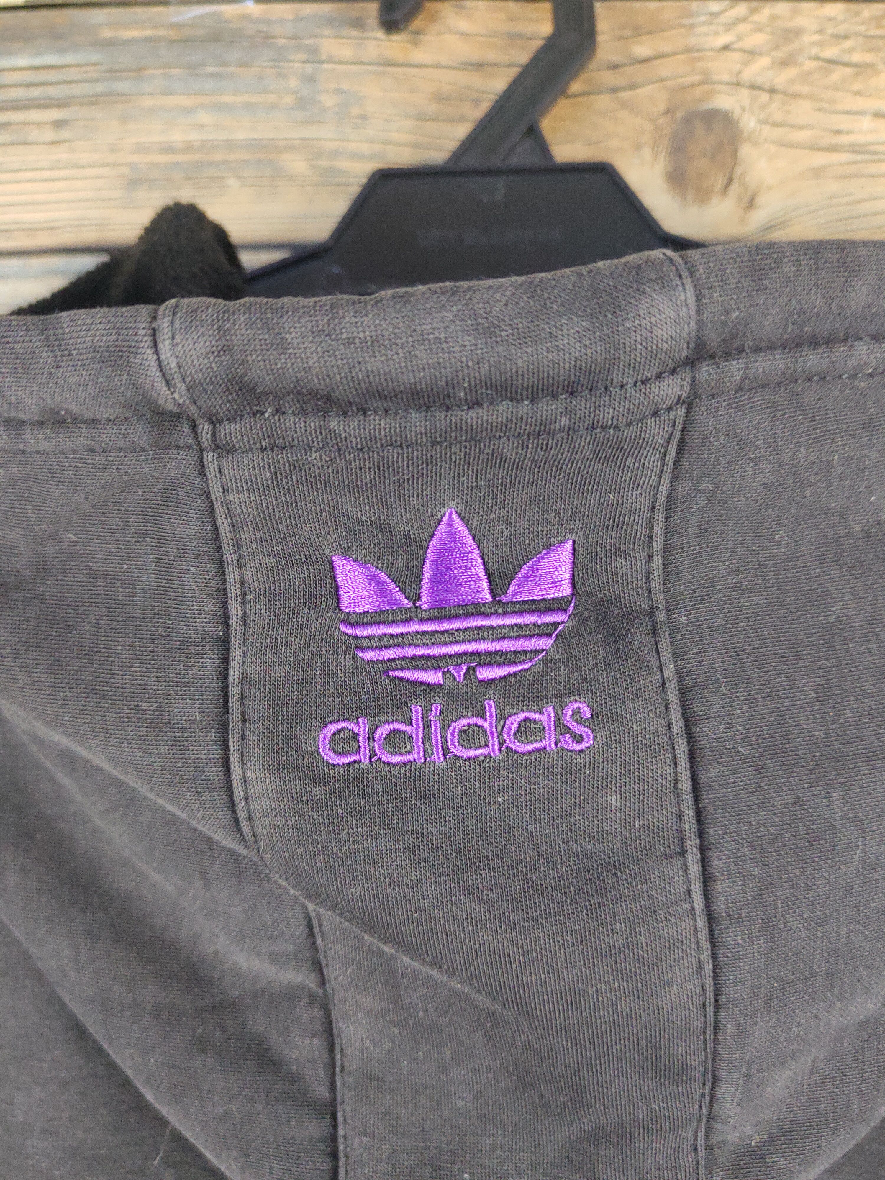 Adidas DL Adidas Vintage Black Hoodie Sweaters #S2804 Size US XL / EU 56 / 4 - 7 Thumbnail