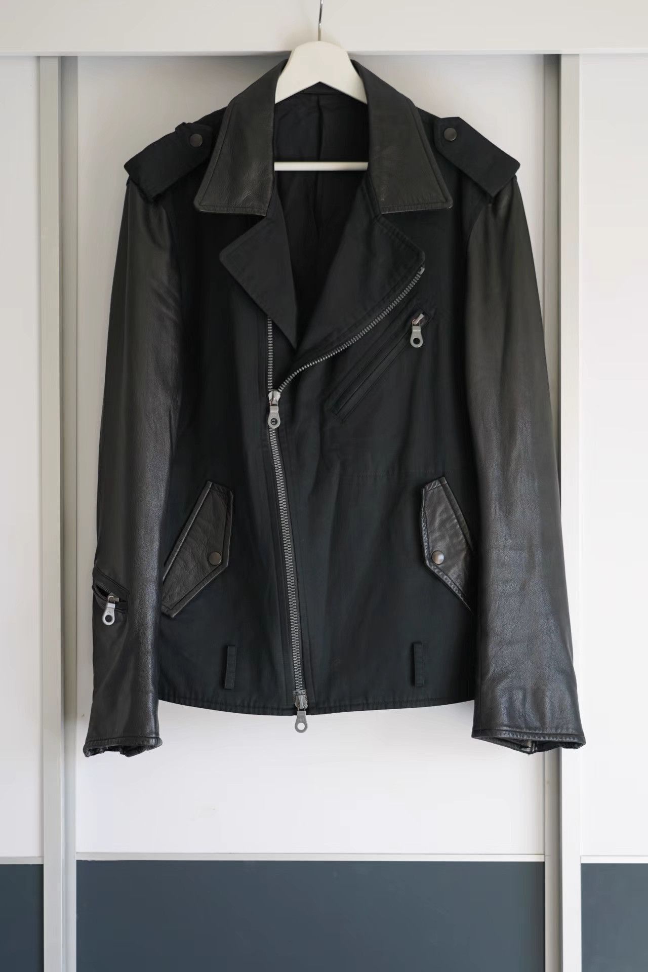 Yohji Yamamoto Black Leather Biker Jacket Size S Size US S / EU 44-46 / 1 - 1 Thumbnail