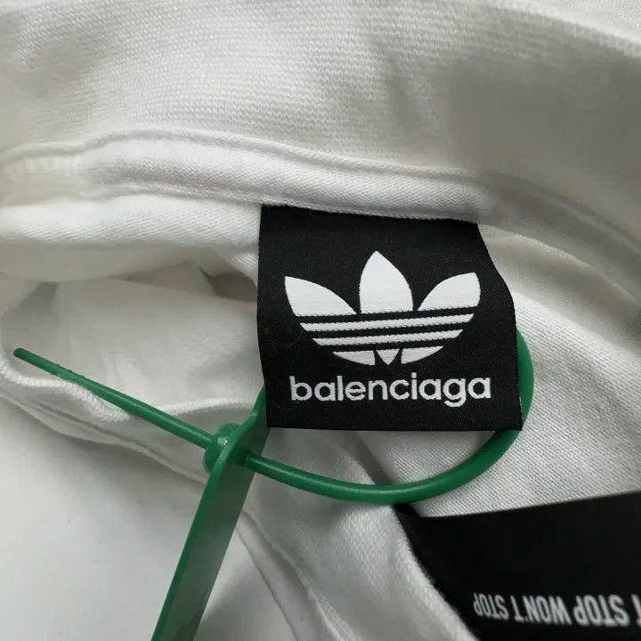 Balenciaga Balenciaga x Adidas Logo Embroidered T-Shirt 0079-2507 Size US M / EU 48-50 / 2 - 3 Thumbnail
