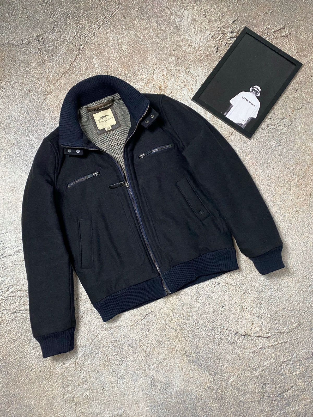 Burberry × Vintage Vintage Thomas Burberry jacket bomber Size US M / EU 48-50 / 2 - 1 Thumbnail