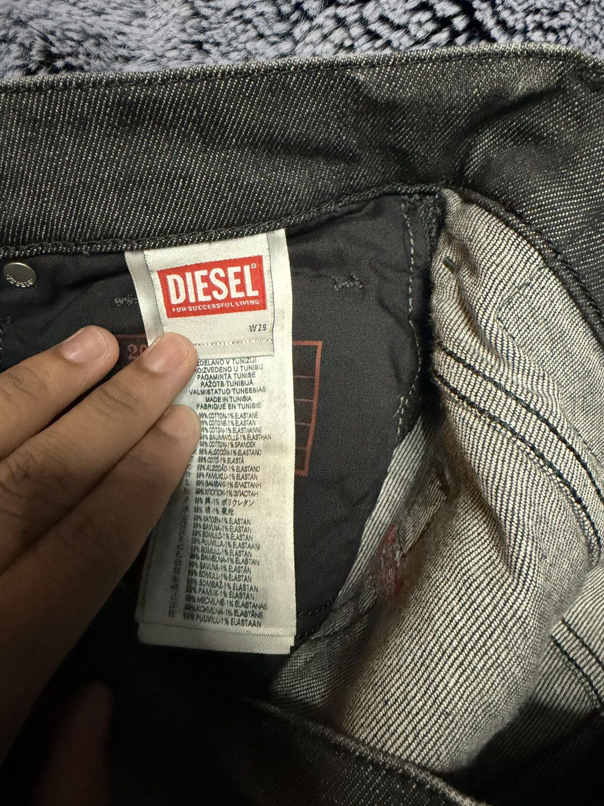 Diesel Diesel Grey Jeans Size US 29 - 5 Thumbnail