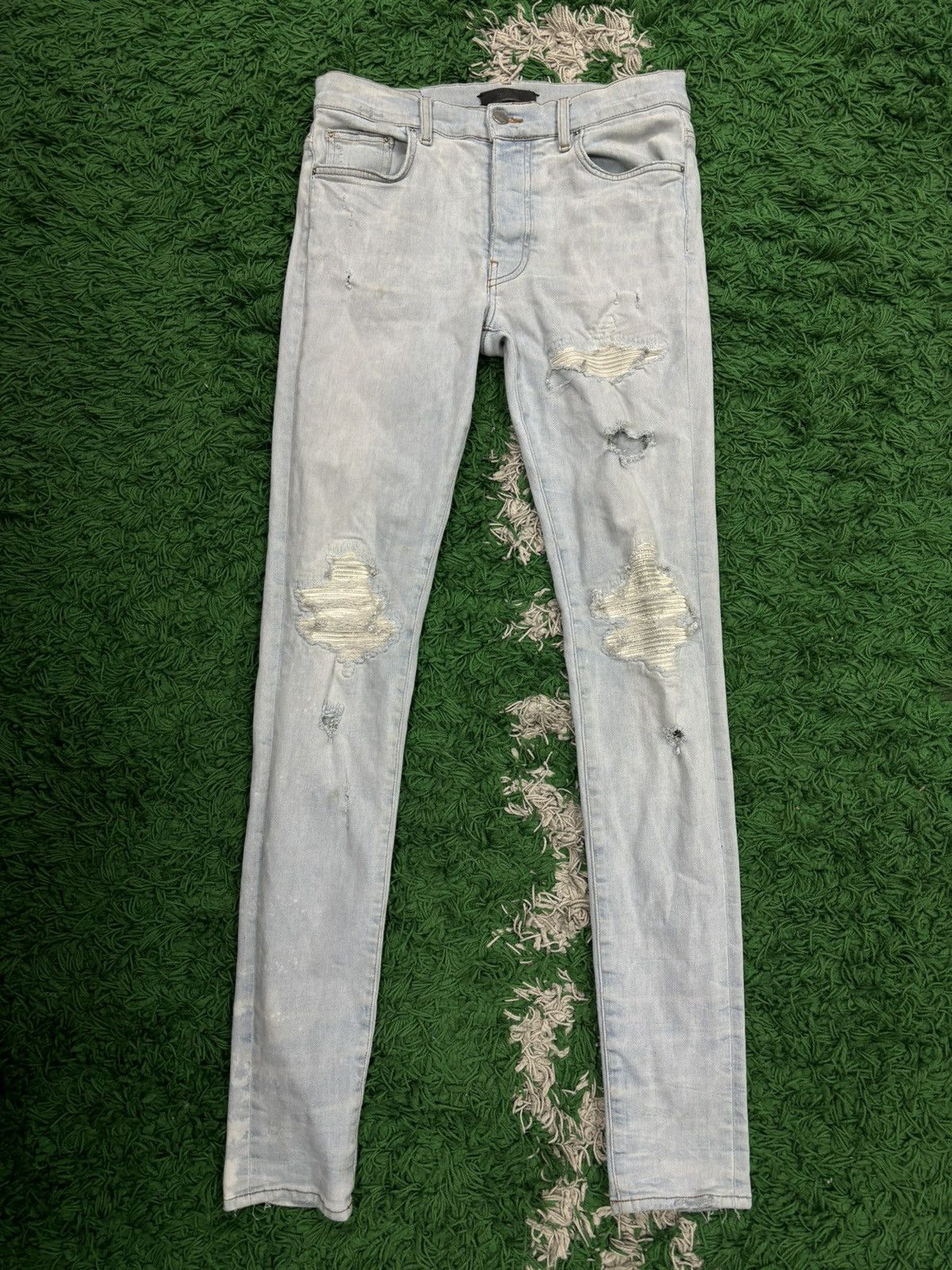 image of Amiri Mx1 Blue White Patch Size 31, Men's