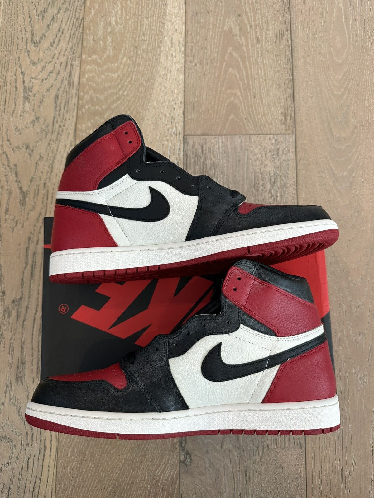 Jordan Brand Jordan 1 Retro High Bred Toe Size US 13 / EU 46 - 5 Thumbnail