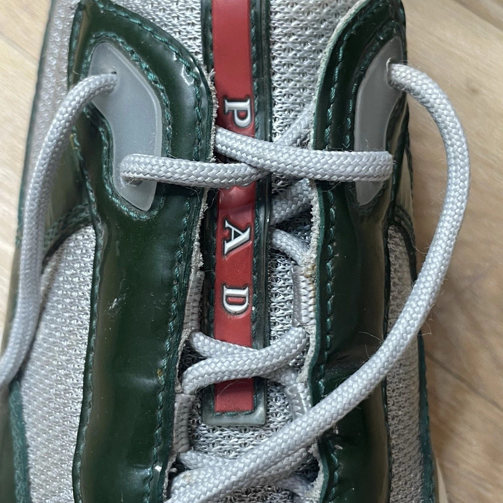Prada Prada America's Cup Linea Rossa green Patent Leather Mesh Size US 8 / IT 38 - 10 Thumbnail