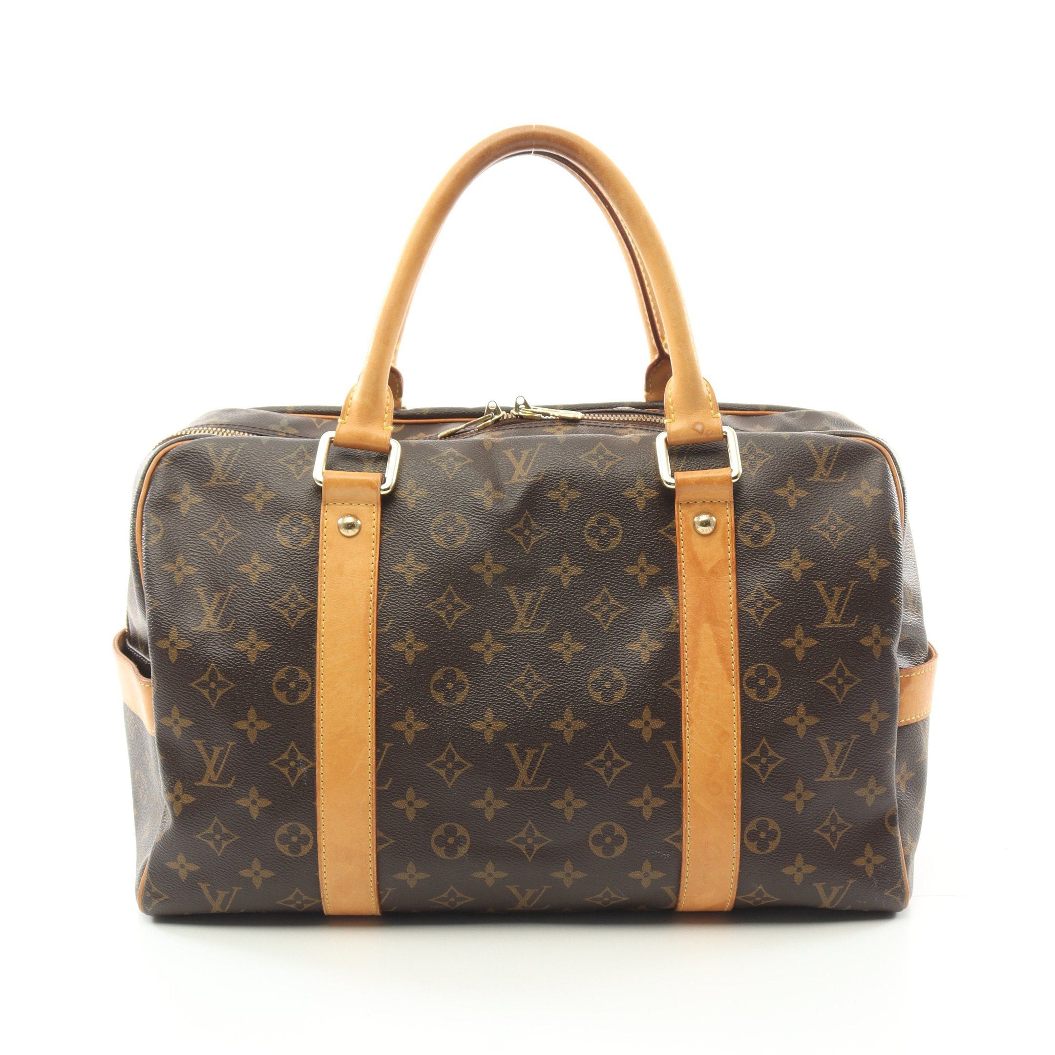 Louis Vuitton Louis Vuitton Carryall Monogram Boston Bag Leather Brown Size ONE SIZE - 1 Thumbnail