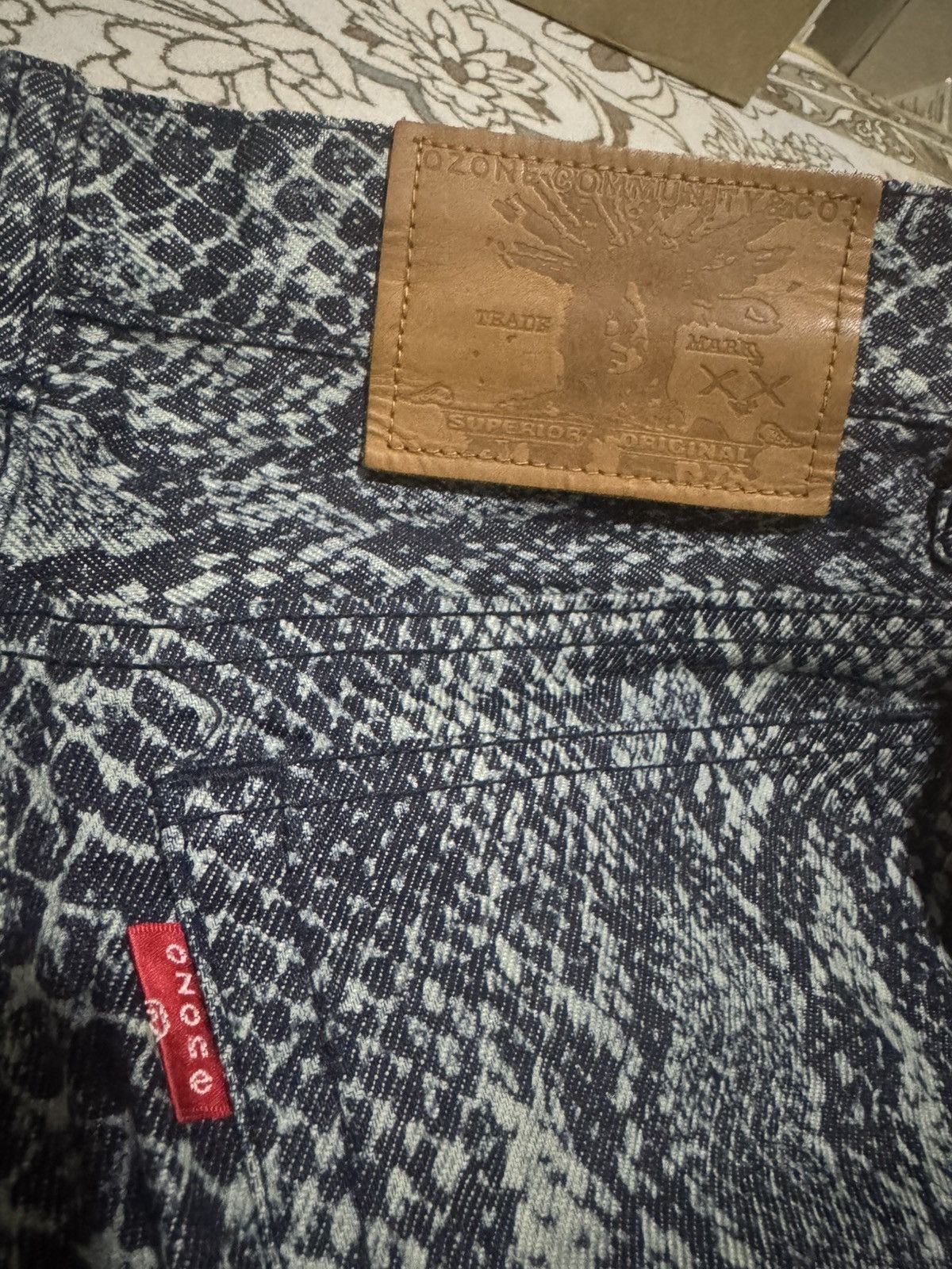 Hysteric Glamour 🇯🇵🔥 Flare Snake Skin Hysteric Denim Jeans Size US 28 / EU 44 - 6 Thumbnail