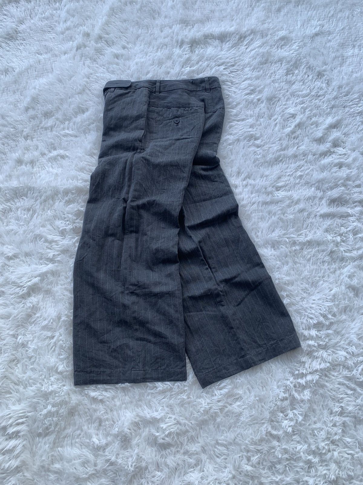 Japanese Brand Des Pres Paris Wide Leg Pinstripe Pants Size US 28 / EU 44 - 1 Thumbnail