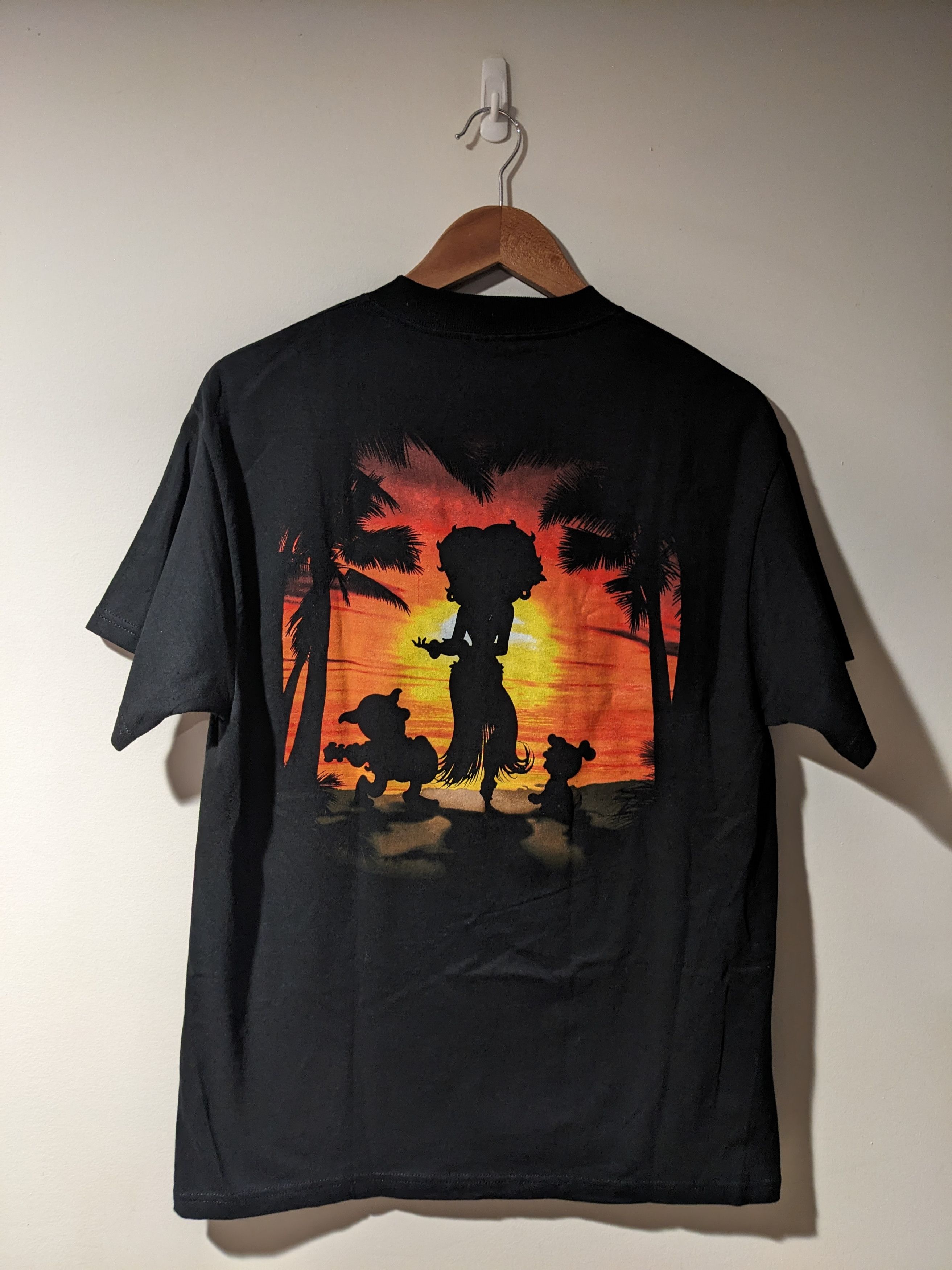 Cartoon Network Vintage 2002 Betty Boop Hawaii Hula Hoop Front Back T-Shirt Size US M / EU 48-50 / 2 - 5 Thumbnail